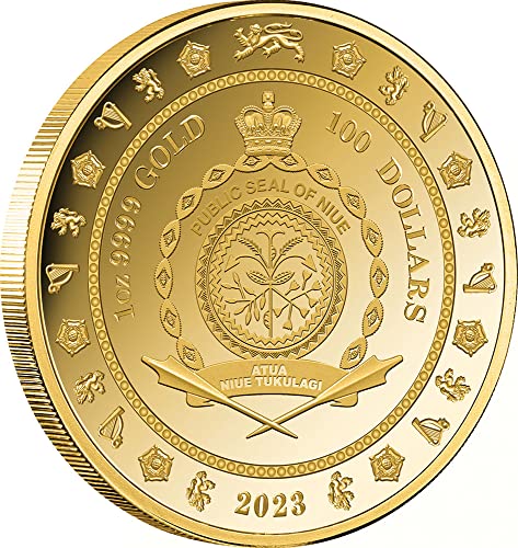 2023 DE Модерна Възпоменателна монета PowerCoin Коронацията на крал Чарлз Iii Короната 1 Унция Златна Монета От