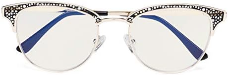 CessBlu Стилните Компютърни Очила със Сини Светофильтром Котешко око, Очила за Четене с Антирефлексно Покритие,