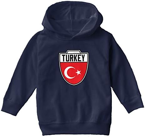 Турция - Детски футболен Герб /Youth Руното Hoody с качулка