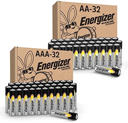 Батерии Energizer Power Alkaline AA и батерии Power Alkaline AAA В опаковка, 32 батерии тип АА и 32 батерии тип AAA, брой 64