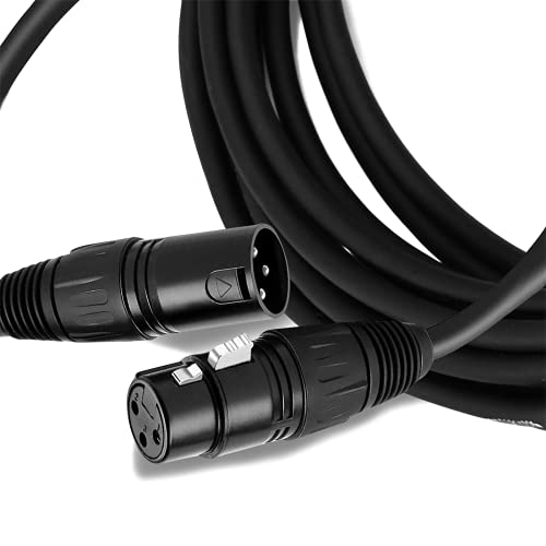 Корпоративна кабел XLR Male-XLR Female, високо-професионален 3-пинов XLR кабел, съвместим с микрофони Behringer