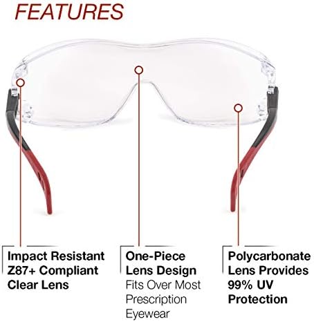 Защитни очила Lincoln Electric | се Поставят върху точки по лекарско предписание | Регулируеми рамки| Прозрачни лещи