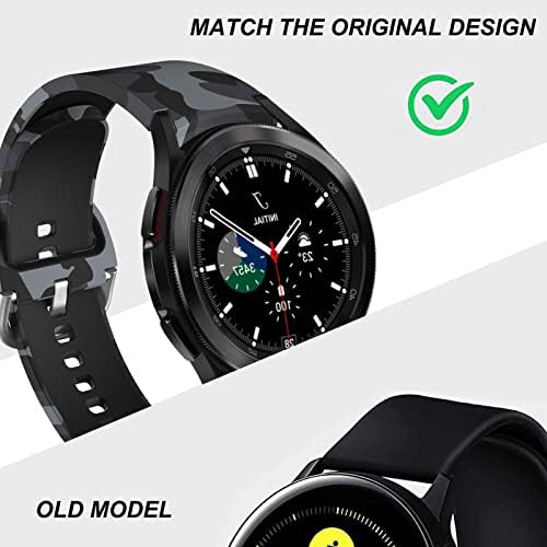 Koelin 2 опаковки Силикон Камуфляжный каишка за Samsung Galaxy Watch 4 44 мм/40 мм, класически 46 мм/ 42 мм/Galaxy Watch