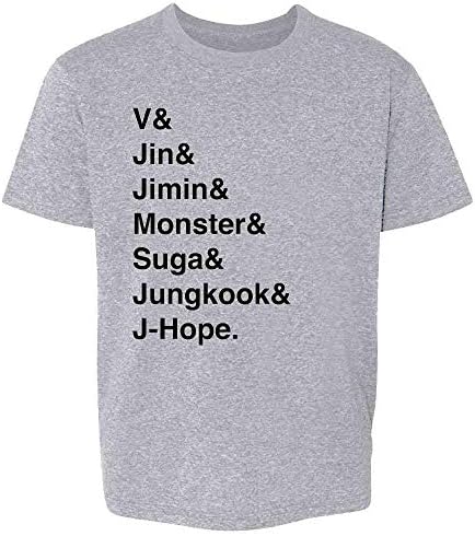Поп Threads K-Pop Списък с Имена на групи За Деца, Тениска за момичета и Момчета