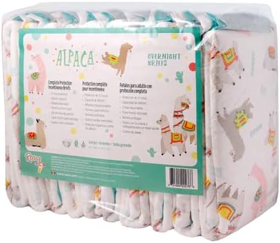 Rearz - Нощни памперси от алпака за възрастни (12 пакети) (Среден размер)