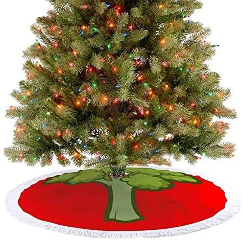 Пола в Коледна елха с принтом Броколи под формата на Елхи и Четка за Весели Коледно парти Под Коледна елха