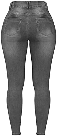 Деним гащеризон MIASHUI за жени, панталони, дамски панталони, тесни дънкови панталони с дупки, дамски дънки за фитнес,