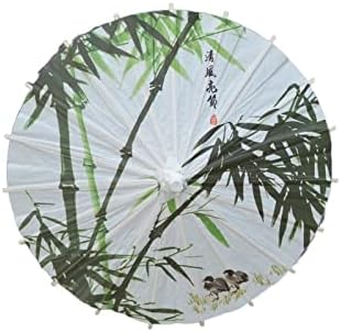 Чадър от маслена хартия-Китайски Чадър от маслена хартия, ръчно Декорирана с Цветна Декоративно изкуство, Чадър