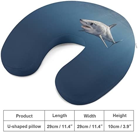 Короткопалая Акула Под водата Пътна Възглавница За шията от пяна С Памет ефект U-Образна Самолетная Възглавница за Поддръжка