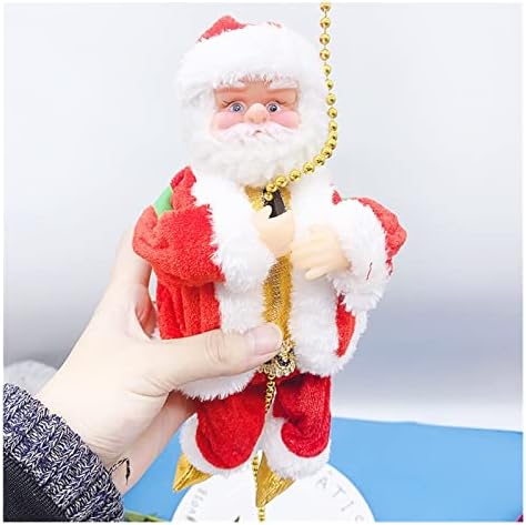 ПИФУДНЫЙ Дядо Коледа Плюшени Катерене Мъниста Дядо Коледа Кукла Електрически Дядо Коледа