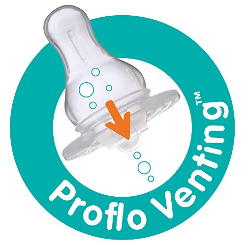 Evenflo Бутилка за хранене на премиум-клас Proflo Vented Plus от полипропилен за бебета и новородени - Помага за