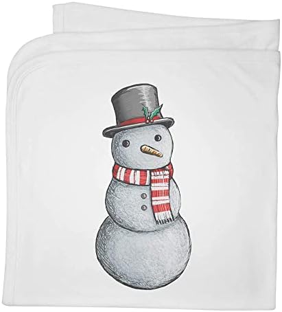 Памучно Бебешко одеало /Шал Azeeda Коледен Снежен човек (BY00026613)
