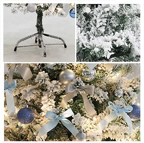 CAIXIN Премия Предварително осветени Изкуствена Коледна Елха, покрити със сняг, Празничен Декор, Коледна Елха с led Осветление,