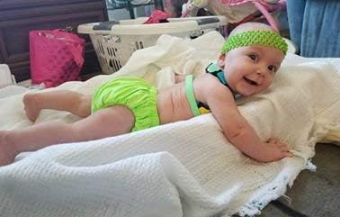 Детска пелена за многократна употреба за плуване KaWaii Baby (Неон, S-12/25 паунда) Ултра-Премиум качество за зелени