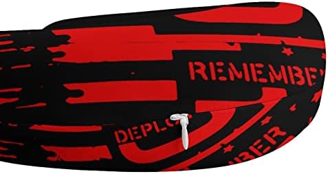 R. E. D. Remember Everyone Разгъната Пътна възглавница за шията Red Петък от пяна с Памет ефект, Облегалка за полет,