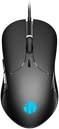 Жичен компютърна мишка INPHIC, Жичен мишка USB с възможност за регулиране на 4800 dpi и 6 Програмируеми бутони за тиха работа