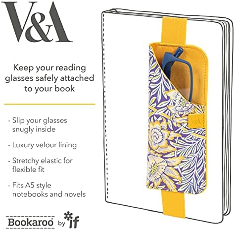 калъф за очила Ако V & A Bookaroo Morris Tulip & Уилоу,Жълт, Един размер