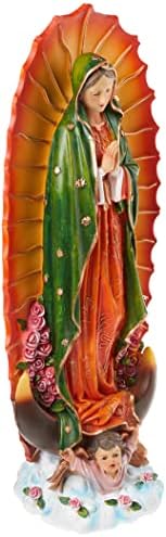 Дизайн Toscano, Статуята На Девата От Гуадалупе, Религиозен Градински Декор, Среден, Пълноцветни