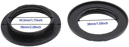 Халки за закрепване на абажура 1-1/2 инча, FDXGYH 2 елемента E26, Стопорные пръстени за пръстени за контакти и Взаимозаменяеми