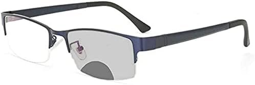 Melrose/ Мъжки бизнес бифокални очила за четене в полурамке, преходен, фотохромичните слънчеви очила, слънчеви очила с