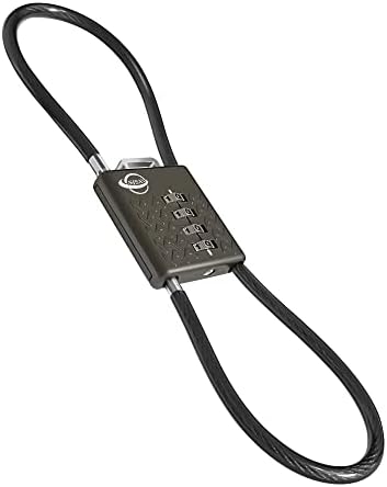 SISAV Safety Lock 4-Цифрени Cable Секретни Брави 13,8 инча за Шкафче училищна Фитнес зала, Шлем, Картотечных Шкафове, Набор