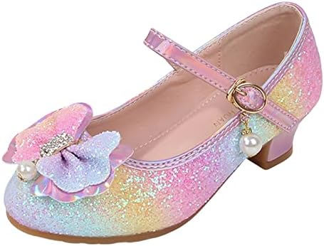 Детски Обувки, Модерни Обувки на Принцесата На равна подметка С Лък и Перли, Детска Мека Подметка, Малки Кожени Модел Обувки