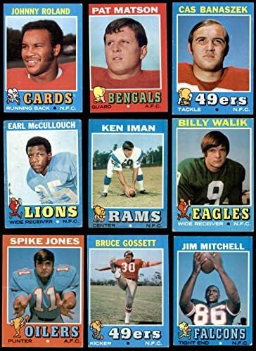 1971 Стартов пакет от 50 картички Topps Football /Лот (Футболен комплект) VG+