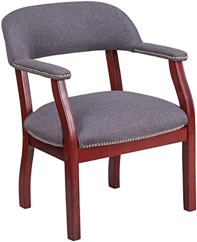 Луксозно Конферентен стол от Бриллиантово-Сив плат Flash Furniture с Акцентной Покритие за Ноктите