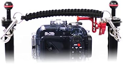 подводен корпус на фотоапарата каишка за носене Парашютной Въже от Военен клас Водоустойчив Калъф подплатена дръжка с 2 бр..
