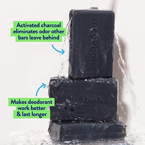 Сапун за подмишниците Megababe - Интервал | С почистващ дървени въглища за борба с мирис | 3,5 грама