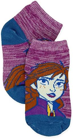 Дисни Frozen 2 Анна Елза За Малки Момичета 6 Опаковки Чорапи в една четвърт от Комплекта