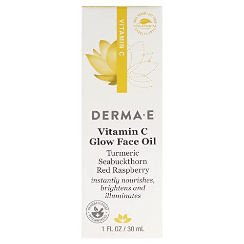 DERMA-E Vitamin C Glow Face Oil – Масло за лице Незабавно подхранва, изсветлява и придава блясък – Масло Extreme Glow за лице