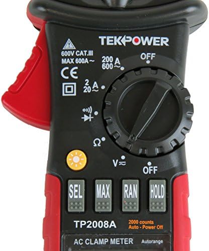 TekPower TP2008A 2000 Броя Клещевой Измерване на ac Dc Напрежение Тестер Съпротива протичането на ток