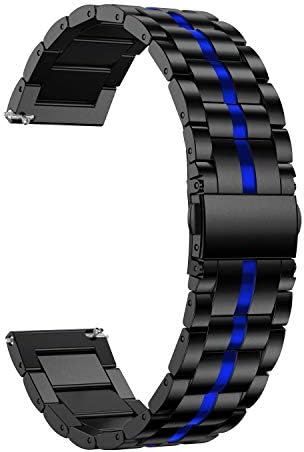 Anrir е Съвместим с каишка Samsung Galaxy Watch 3 41 мм и каишка от неръждаема стомана, 20 мм, джапанки Samsung Galaxy Watch