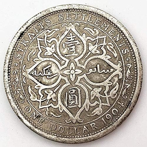 Монета На Повикване 1921 Американската Блуждающая Монета Сребърно Покритие Антични Сребро Копие Долара Колекция