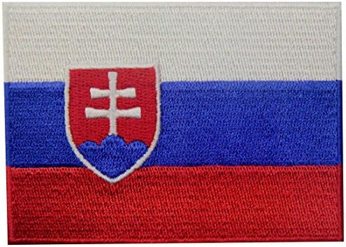 Нашивка с бродерия Хартата Словакия Словашка Република Бод препарати, шити На Националния Гербу