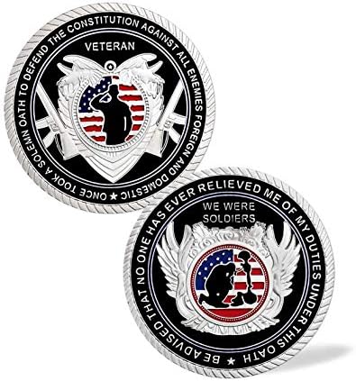 Монета на повикване ветерани на въоръжените сили на САЩ Военна монета полагането на Клетва на войниците от армия