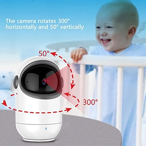 Камера за бебефони и радионяни за нощно наблюдение с обхват на въртене 260 м (штепсельная вилица САЩ 100-240 В)