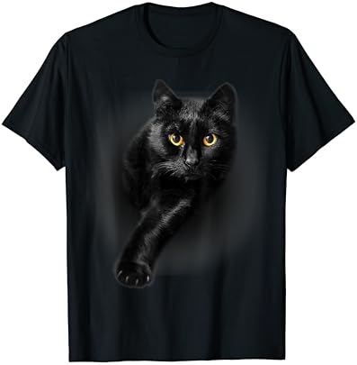 Тениска Yellow Black Cat Eyes Подаръци За Котки
