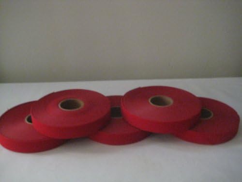 Червено кадифе лента с дължина 856 инча (5 опаковки)