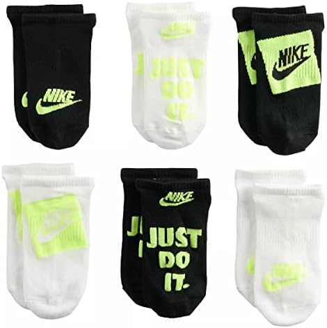 Леки чорапи Найки за малки момчета на всеки ден, Без да се показва, 6 Опаковки