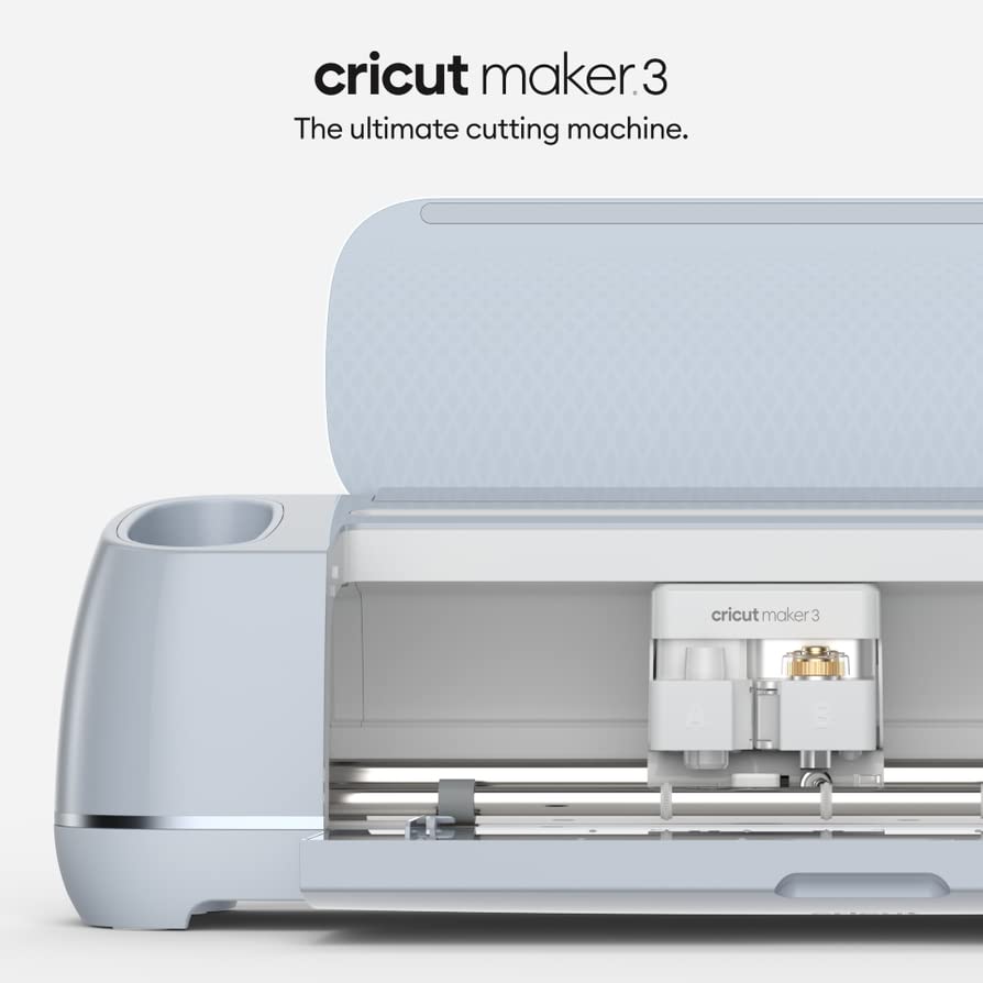 Умна машина за рязане на Cricut Maker 3 - Комплект Smart Рибка, включва набор от инструменти, от 5 части, лента за носене,