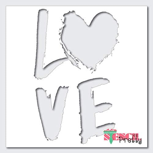 Шаблони - Love Shabby Chic САМ Sign-Добрите Винил големи шаблони за рисуване върху дърво, над платното, на стената и т.н.-Multipack