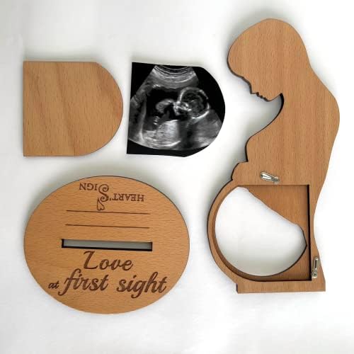 Детска Ултразвукова Фоторамка Със Знака на Сърце - Подарък за една Бременна приятелка в очакване на Мама | Подаръци
