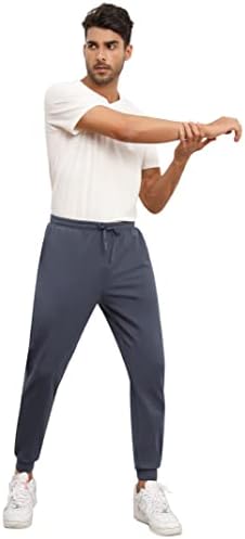 Мъжки Спортни Панталони GymSmart на Руното облицовки, Минерални Пижамные Панталони за Джогинг с Джобове за Спортни тренировки