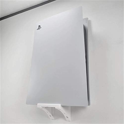 3D Cabin PS5 Монтиране на стена Монтиране на Стена Притежателя Поставка за Play Station 5 Digital Бял Ляво