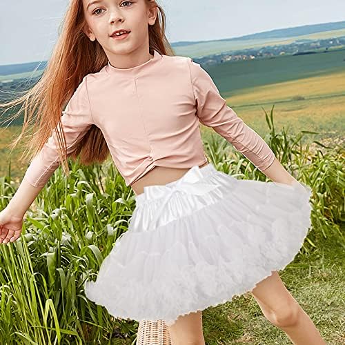 Renjie/Пола-пакет за Малки Момичета, Буйна Долната Пола за Момичета, Мека Долна Пола, Балетные Танцови Поли Принц