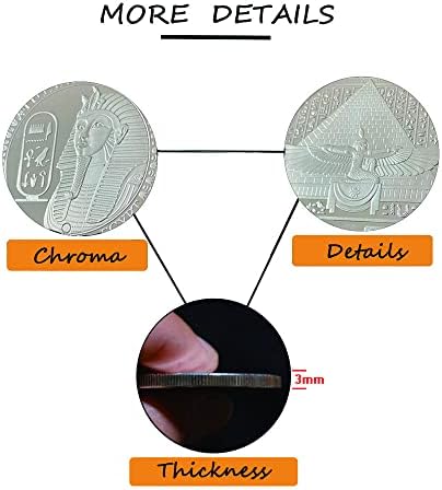 Египетски Сфинкс сребърно покритие Монета Покана за събиране на