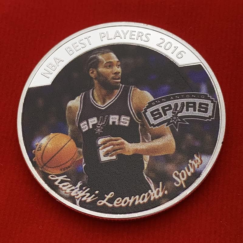 Звездата на НБА Леонард сребърно покритие Медал Колекционерски Монети Ремесленная Баскетболно Медал Малки Монети Феновете
