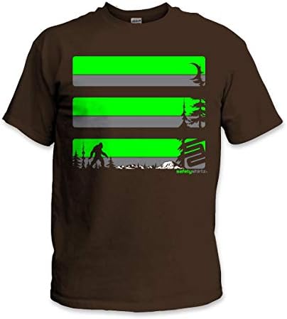 Защитна тениска SafetyShirtz Washington Safety Tee Черно със зелено
